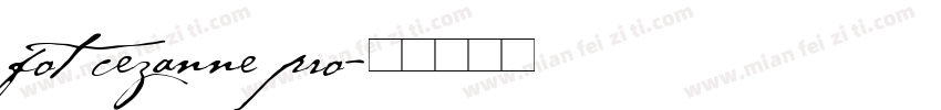 fot cezanne pro字体转换